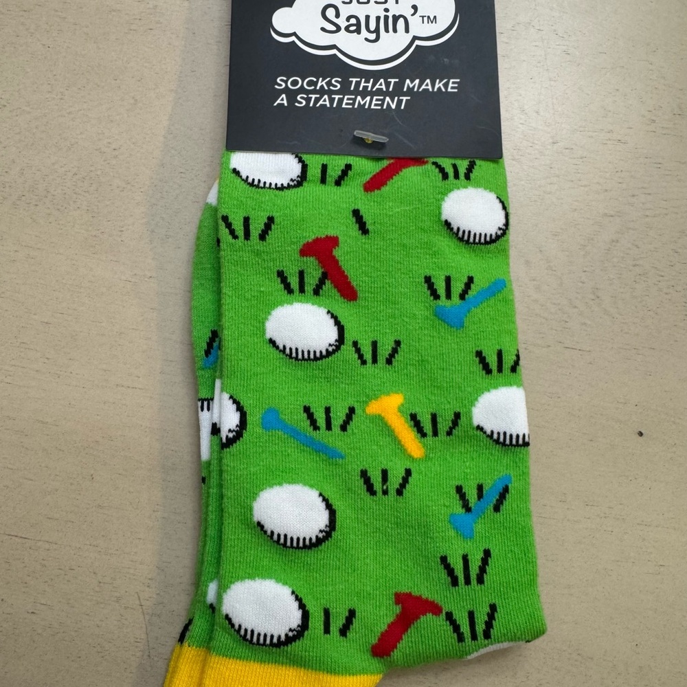 NWT Golf-Themed Socks 🧦